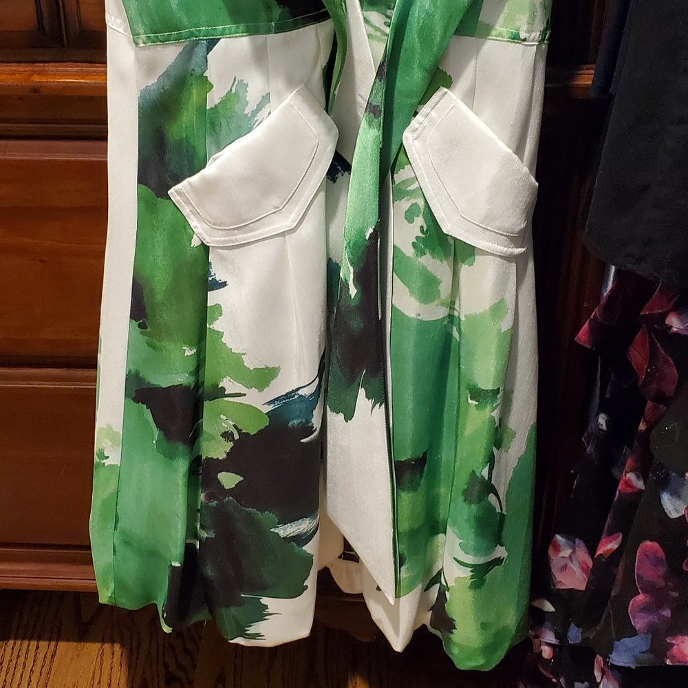 COPY - MUST GO! NWT Samuel Dong Sleeveless Green White Triple Wire Collar Bubbl… - Picture 2 of 9